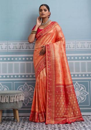 Picture of Pleasing Silk Chocolate Saree