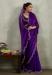 Picture of Stunning Chiffon Purple Saree