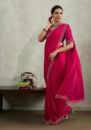 Picture of Statuesque Chiffon Light Coral Saree