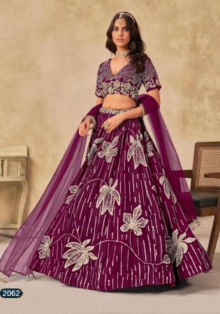 Picture of Charming Silk Maroon Lehenga Choli