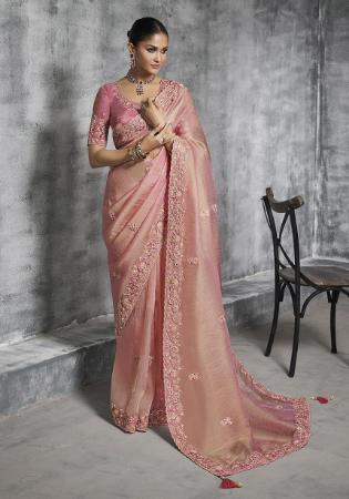 Picture of Good Looking Silk Rosy Brown Saree