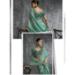 Picture of Shapely Silk Dark Sea Green Saree