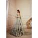 Picture of Lovely Georgette & Net Dark Grey Lehenga Choli