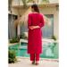 Picture of Shapely Rayon Hot Pink Readymade Salwar Kameez