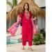 Picture of Comely Rayon Crimson Readymade Salwar Kameez