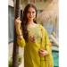 Picture of Rayon Dark Golden Rod Readymade Salwar Kameez