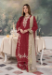 Picture of Chiffon & Net Maroon Readymade Salwar Kameez