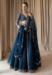 Picture of Exquisite Net & Silk Midnight Blue Lehenga Choli