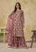 Picture of Magnificent Net Rosy Brown Straight Cut Salwar Kameez