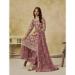 Picture of Magnificent Net Rosy Brown Straight Cut Salwar Kameez