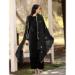 Picture of Resplendent Chiffon Black Straight Cut Salwar Kameez