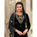 Picture of Resplendent Chiffon Black Straight Cut Salwar Kameez