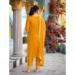 Picture of Chiffon Dark Golden Rod Straight Cut Salwar Kameez