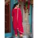 Picture of Appealing Chiffon Pink Straight Cut Salwar Kameez