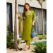 Picture of Enticing Chiffon Olive Readymade Salwar Kameez