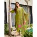 Picture of Enticing Chiffon Olive Readymade Salwar Kameez