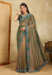 Picture of Beauteous Net Dark Khaki Saree