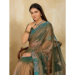 Picture of Beauteous Net Dark Khaki Saree