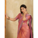 Picture of Beauteous Net Dark Salmon Saree