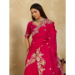 Picture of Well Formed Net Pink Saree