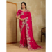 Picture of Well Formed Net Pink Saree