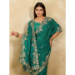 Picture of Enticing Net Forest Green Saree