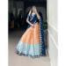 Picture of Graceful Silk Navajo White Lehenga Choli