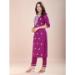 Picture of Pleasing Rayon Plum Kurtis & Tunic