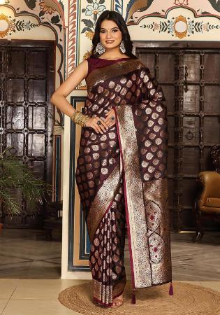 Picture of Taking Silk Maroon Saree