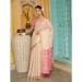 Picture of Beauteous Linen Dark Salmon Saree