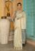 Picture of Wonderful Linen Dark Khaki Saree