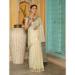 Picture of Wonderful Linen Dark Khaki Saree