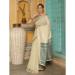 Picture of Wonderful Linen Dark Khaki Saree