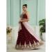 Picture of Admirable Organza Maroon Lehenga Choli