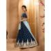 Picture of Ideal Organza Midnight Blue Lehenga Choli