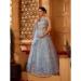 Picture of Graceful Organza Dim Gray Lehenga Choli