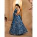 Picture of Shapely Organza Teal Lehenga Choli