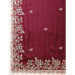 Picture of Beautiful Silk Saddle Brown Saree