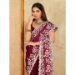 Picture of Beautiful Silk Saddle Brown Saree