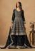 Picture of Fascinating Georgette Black Straight Cut Salwar Kameez