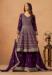 Picture of Gorgeous Georgette Brown Straight Cut Salwar Kameez