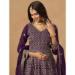 Picture of Gorgeous Georgette Brown Straight Cut Salwar Kameez