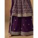 Picture of Gorgeous Georgette Brown Straight Cut Salwar Kameez