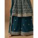 Picture of Georgette Dark Slate Blue Straight Cut Salwar Kameez
