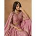 Picture of Wonderful Organza Pink Lehenga Choli