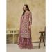 Picture of Appealing Net Pink Straight Cut Salwar Kameez