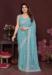 Picture of Alluring Georgette Cadet Blue Saree