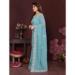 Picture of Alluring Georgette Cadet Blue Saree
