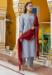 Picture of Silk Light Slate Grey Readymade Salwar Kameez