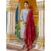 Picture of Silk Light Slate Grey Readymade Salwar Kameez